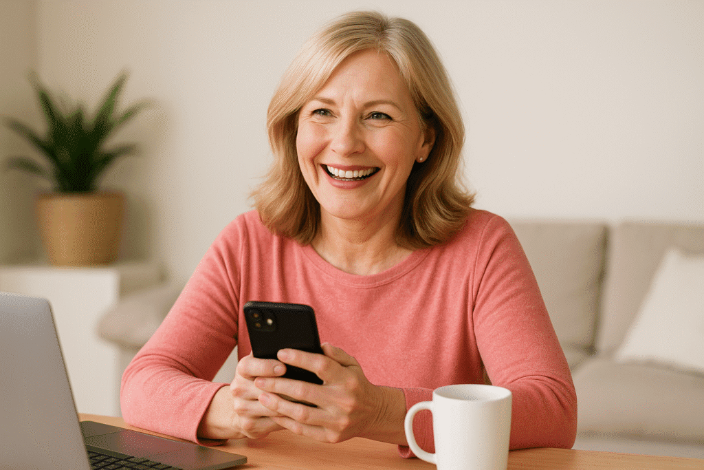 Female digital marketer